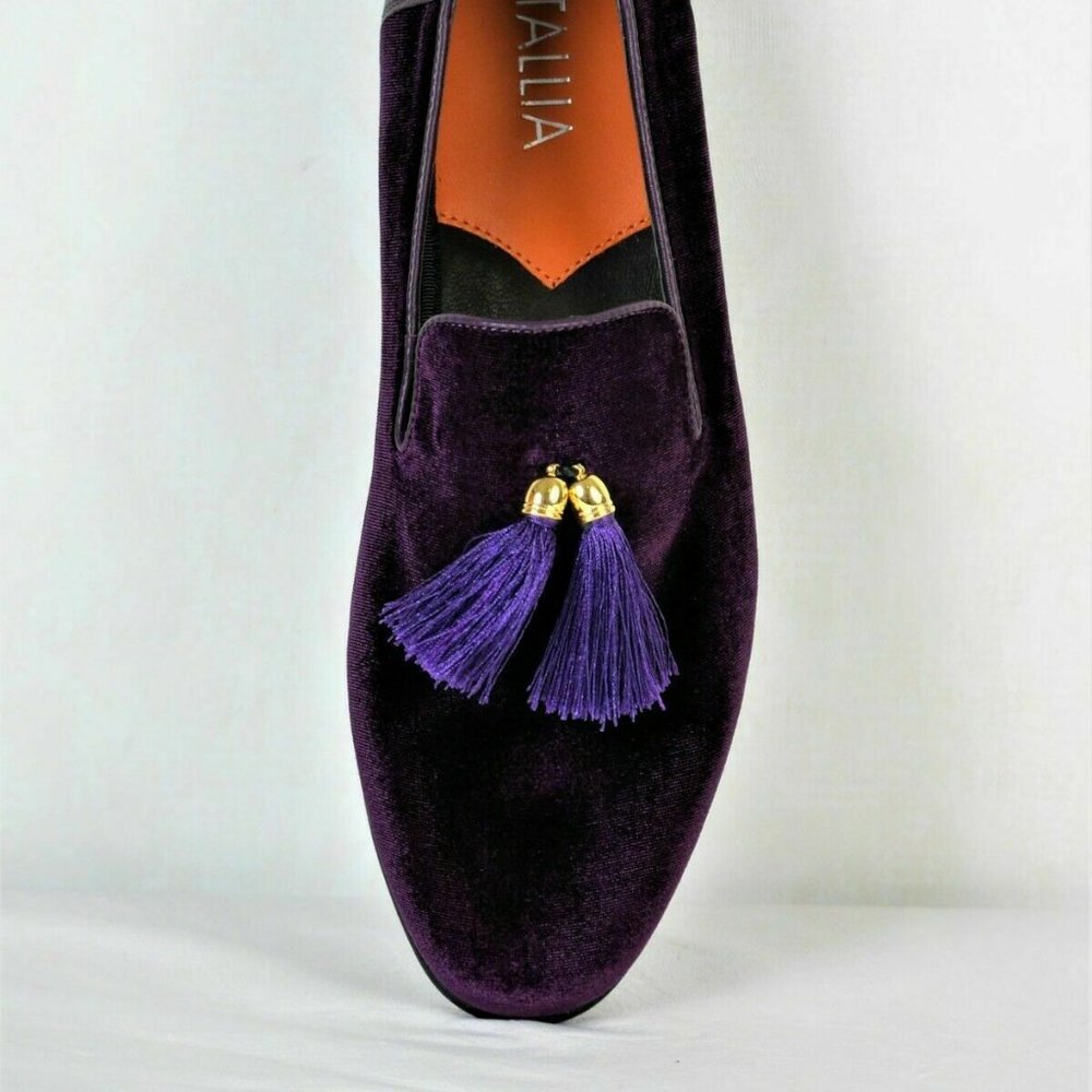 Talia Mens Suede Slip On loafer Shoes10 M New